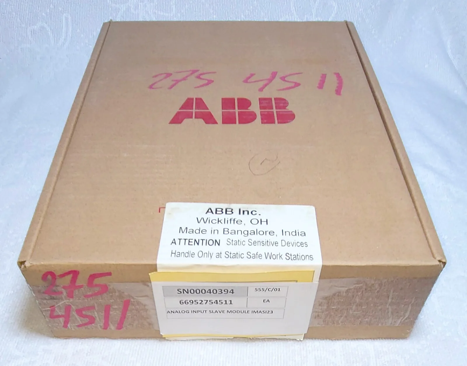 ABB Bailey IMASI23 16-Channel Analogeingangsmodul – Vorderansicht