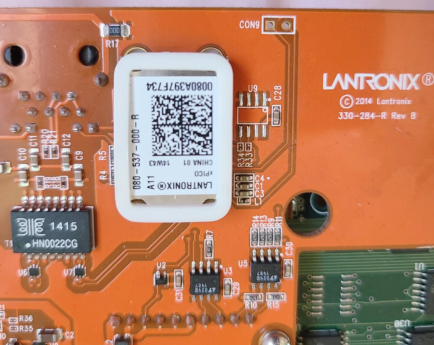 Schlage RSI HandPunch EN-201 Ethernet Card – front view