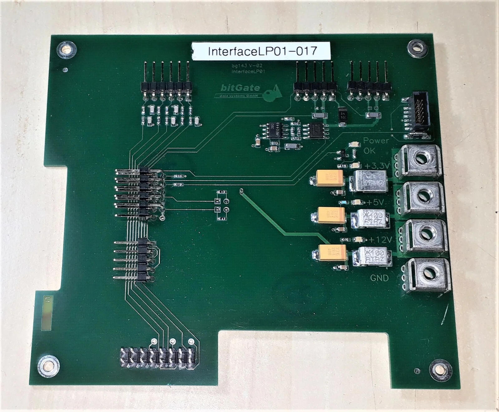 JDSU bitGate 8635 Backplane und Stromschnittstelle – Vorderansicht