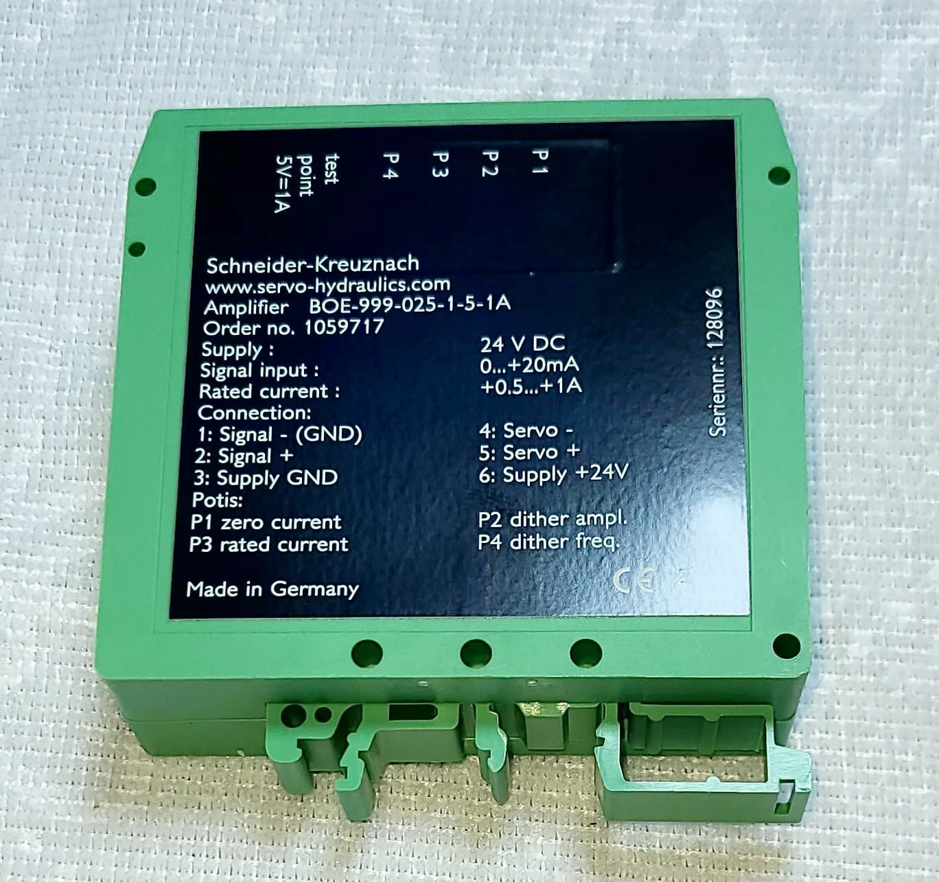Schneider Kreuznach BOE-999-025-1-5-1A Chopper-Verstärker – Vorderansicht