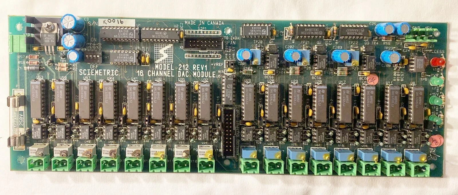 Sciemetric Lot of 8 Analog and Digital Modules – front view