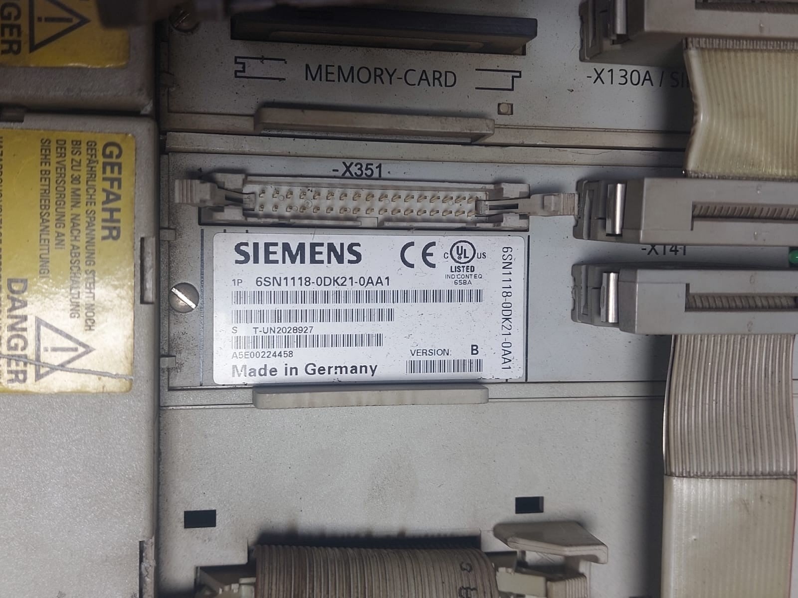 SIEMENS SIMODRIVE 611, E/R-MODUL INT.16/Z1KW, 6SN1145-1BA01-0BA1