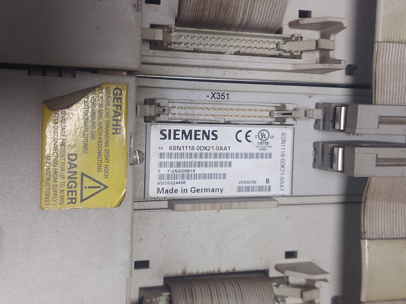 SIEMENS SIMODRIVE 611, E/R-MODUL INT.16/Z1KW, 6SN1145-1BA01-0BA1