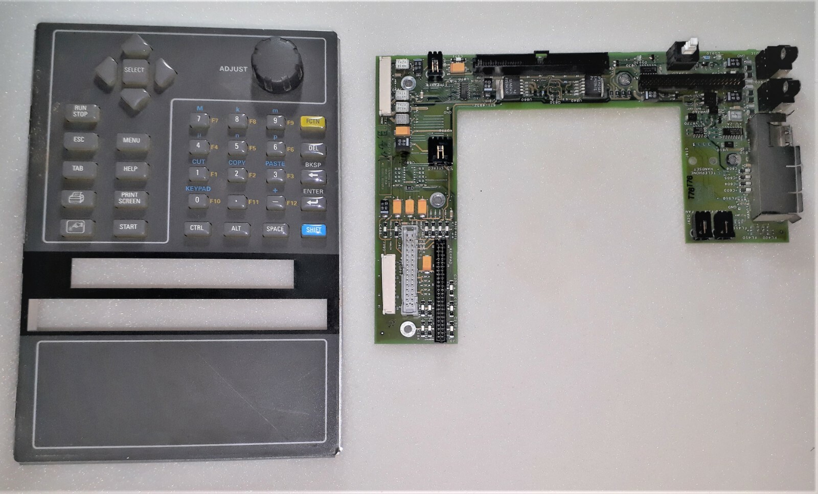 Tektronix MTS300 Front control panel with control board.