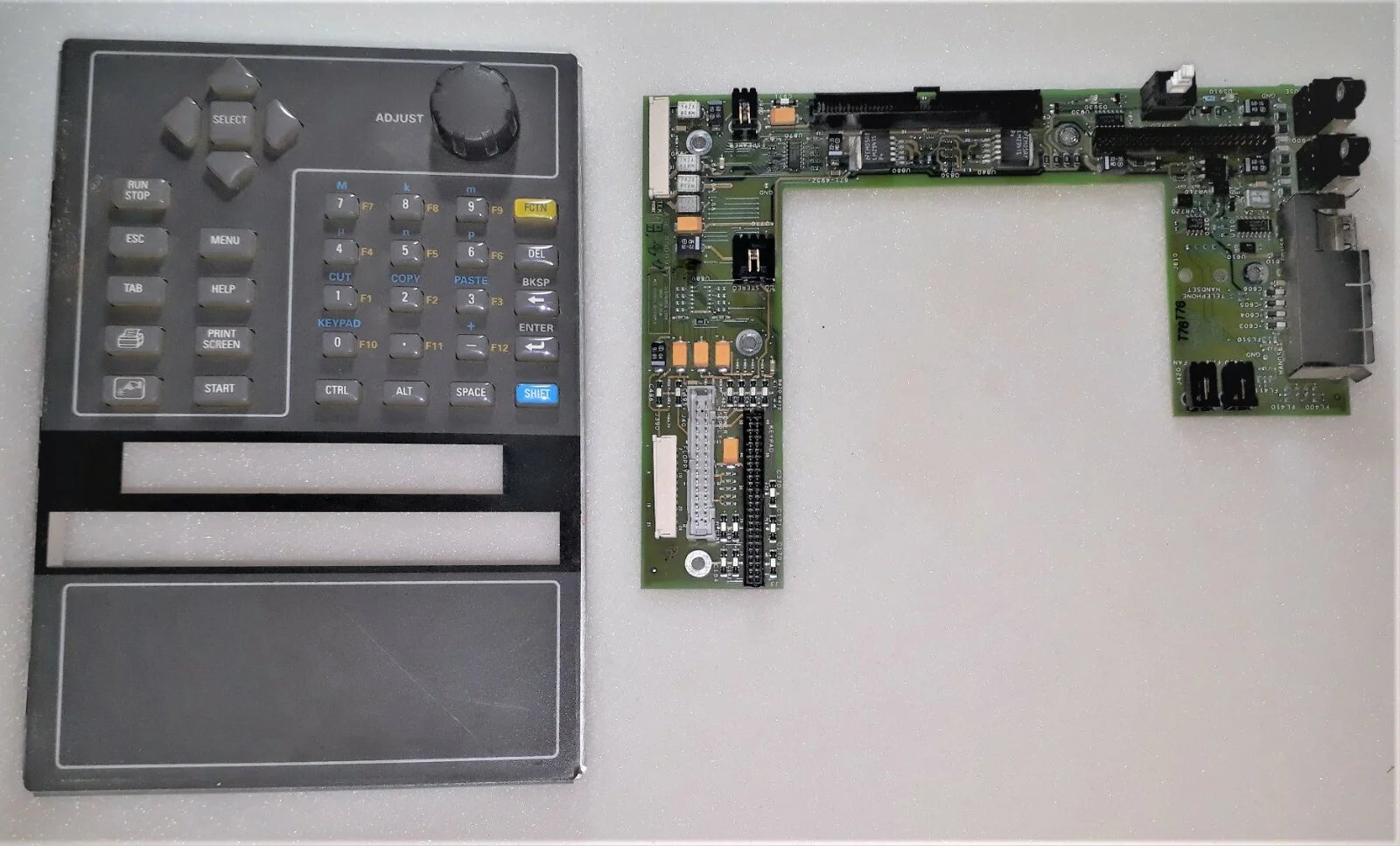 Tektronix MTS300 Front Control Panel and Board – front view