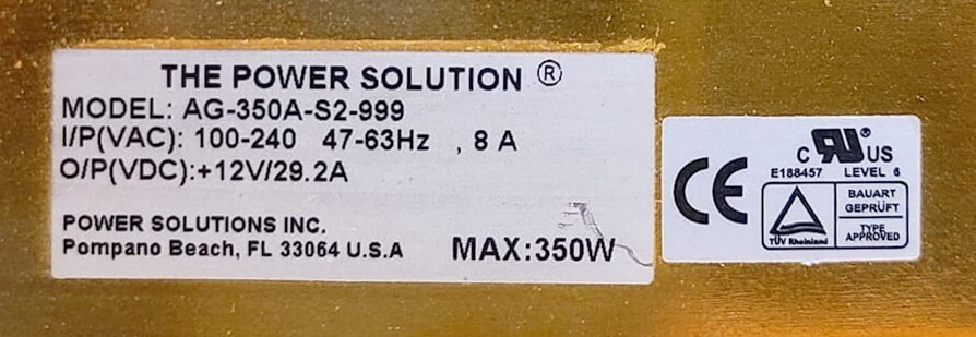 AG-350A-S2-999 Power suppply